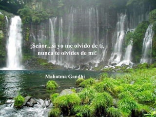 ¡Señor...si yo me olvido de tí, nunca te olvides de mí! Mahatma Gandhi 