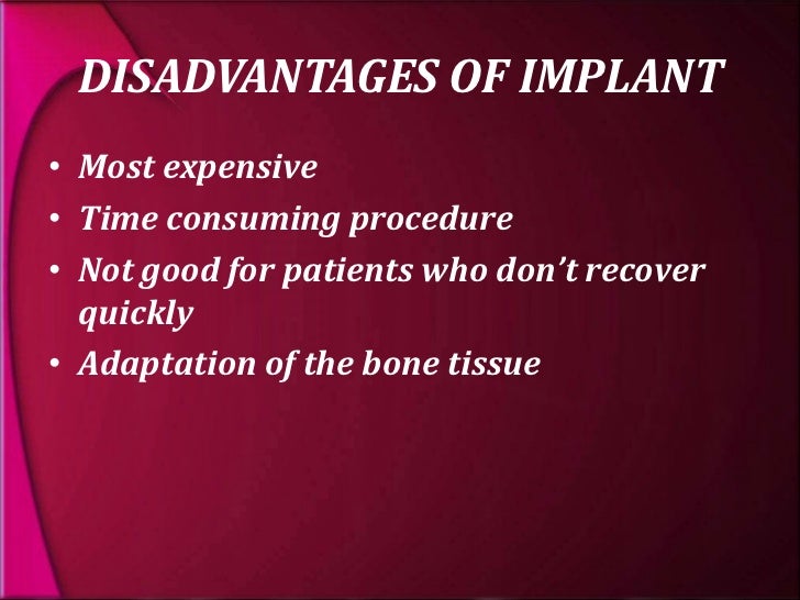 types and classification of dental implants