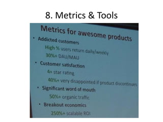 8. Metrics & Tools

 