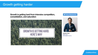 @adelynzhou
Growth getting harder
 