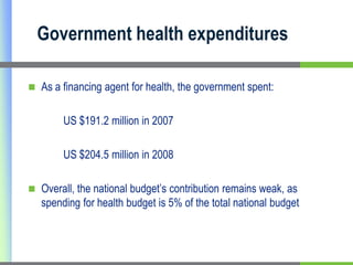 Risk sharing (insurance) schemes are underdeveloped and not widely available throughout the country