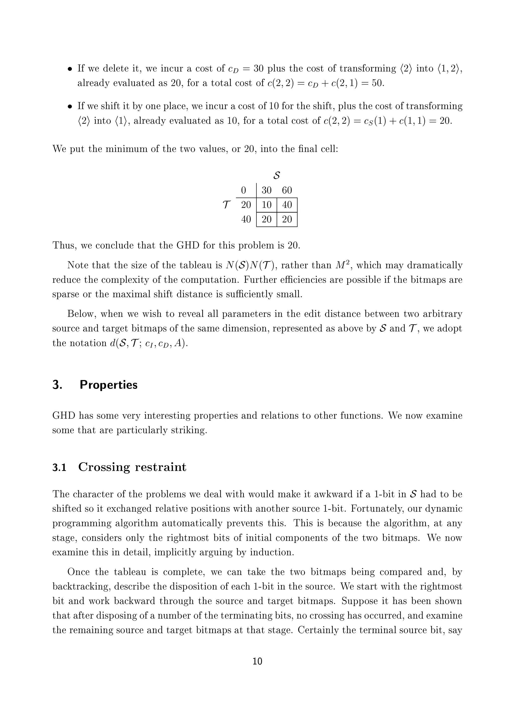 ¯ Á Û Ð Ø Ø¸ Û Ò ÙÖ Ó×Ø Ó ¿¼ ÔÐÙ× Ø Ó×Ø Ó ØÖ Ò× ÓÖÑ Ò ¾ ÒØÓ ½ ¾ ¸
ÐÖ Ý Ú ÐÙ Ø × ¾¼¸ ÓÖ ØÓØ Ð Ó×Ø Ó ´¾ ¾µ · ´¾ ½µ ¼º
¯ Á Û × Ø Ø Ý ÓÒ ÔÐ ¸ Û Ò ÙÖ Ó×Ø Ó ½¼ ÓÖØ × Ø¸ ÔÐÙ× Ø Ó×Ø Ó ØÖ Ò× ÓÖÑ Ò
¾ ÒØÓ ½ ¸ ÐÖ Ý Ú ÐÙ Ø × ½¼¸ ÓÖ ØÓØ Ð Ó×Ø Ó ´¾ ¾µ Ë´½µ· ´½ ½µ ¾¼º
Ï ÔÙØ Ø Ñ Ò ÑÙÑ Ó Ø ØÛÓ Ú ÐÙ ×¸ ÓÖ ¾¼¸ ÒØÓ Ø ¬Ò Ð ÐÐ
Ë
¼ ¿¼ ¼
Ì ¾¼ ½¼ ¼
¼ ¾¼ ¾¼
Ì Ù×¸ Û ÓÒ ÐÙ Ø Ø Ø À ÓÖ Ø × ÔÖÓ Ð Ñ × ¾¼º
ÆÓØ Ø Ø Ø × Þ Ó Ø Ø Ð Ù × Æ´ËµÆ´Ì µ¸ Ö Ø Ö Ø Ò Å¾
¸ Û Ñ Ý Ö Ñ Ø ÐÐÝ
Ö Ù Ø ÓÑÔÐ Ü ØÝ Ó Ø ÓÑÔÙØ Ø ÓÒº ÙÖØ Ö Æ Ò × Ö ÔÓ×× Ð Ø ØÑ Ô× Ö
×Ô Ö× ÓÖ Ø Ñ Ü Ñ Ð × Ø ×Ø Ò × ×ÙÆ ÒØÐÝ ×Ñ ÐÐº
ÐÓÛ¸ Û Ò Û Û × ØÓ Ö Ú Ð ÐÐ Ô Ö Ñ Ø Ö× Ò Ø Ø ×Ø Ò ØÛ Ò ØÛÓ Ö ØÖ ÖÝ
×ÓÙÖ Ò Ø Ö Ø ØÑ Ô× Ó Ø × Ñ Ñ Ò× ÓÒ¸ Ö ÔÖ × ÒØ × ÓÚ Ý Ë Ò Ì ¸ Û ÓÔØ
Ø ÒÓØ Ø ÓÒ ´Ë Ì Á µº
¿º ÈÖÓÔ ÖØ ×
À × ×ÓÑ Ú ÖÝ ÒØ Ö ×Ø Ò ÔÖÓÔ ÖØ × Ò Ö Ð Ø ÓÒ× ØÓ ÓØ Ö ÙÒ Ø ÓÒ×º Ï ÒÓÛ Ü Ñ Ò
×ÓÑ Ø Ø Ö Ô ÖØ ÙÐ ÖÐÝ ×ØÖ Ò º
¿º½ ÖÓ×× Ò Ö ×ØÖ ÒØ
Ì Ö Ø Ö Ó Ø ÔÖÓ Ð Ñ× Û Ð Û Ø ÛÓÙÐ Ñ Ø Û Û Ö ½¹ Ø Ò Ë ØÓ
× Ø ×Ó Ø Ü Ò Ö Ð Ø Ú ÔÓ× Ø ÓÒ× Û Ø ÒÓØ Ö ×ÓÙÖ ½¹ Øº ÓÖØÙÒ Ø ÐÝ¸ ÓÙÖ ÝÒ Ñ
ÔÖÓ Ö ÑÑ Ò Ð ÓÖ Ø Ñ ÙØÓÑ Ø ÐÐÝ ÔÖ Ú ÒØ× Ø ×º Ì × × Ù× Ø Ð ÓÖ Ø Ñ¸ Ø ÒÝ
×Ø ¸ ÓÒ× Ö× ÓÒÐÝ Ø Ö ØÑÓ×Ø Ø× Ó Ò Ø Ð ÓÑÔÓÒ ÒØ× Ó Ø ØÛÓ ØÑ Ô×º Ï ÒÓÛ
Ü Ñ Ò Ø × Ò Ø Ð¸ ÑÔÐ ØÐÝ Ö Ù Ò Ý Ò Ù Ø ÓÒº
ÇÒ Ø Ø Ð Ù × ÓÑÔÐ Ø ¸ Û Ò Ø Ø ØÛÓ ØÑ Ô× Ò ÓÑÔ Ö Ò ¸ Ý
ØÖ Ò ¸ × Ö Ø ×ÔÓ× Ø ÓÒ Ó ½¹ Ø Ò Ø ×ÓÙÖ º Ï ×Ø ÖØ Û Ø Ø Ö ØÑÓ×Ø
Ø Ò ÛÓÖ Û Ö Ø ÖÓÙ Ø ×ÓÙÖ Ò Ø Ö Ø ØÑ Ô×º ËÙÔÔÓ× Ø × Ò × ÓÛÒ
Ø Ø Ø Ö ×ÔÓ× Ò Ó ÒÙÑ ÖÓ Ø Ø ÖÑ Ò Ø Ò Ø×¸ ÒÓ ÖÓ×× Ò ×Ó ÙÖÖ ¸ Ò Ü Ñ Ò
Ø Ö Ñ Ò Ò ×ÓÙÖ Ò Ø Ö Ø ØÑ Ô× Ø Ø Ø ×Ø º ÖØ ÒÐÝ Ø Ø ÖÑ Ò Ð ×ÓÙÖ Ø¸ × Ý
½¼
 