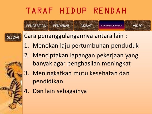 Taraf Hidup Rendah