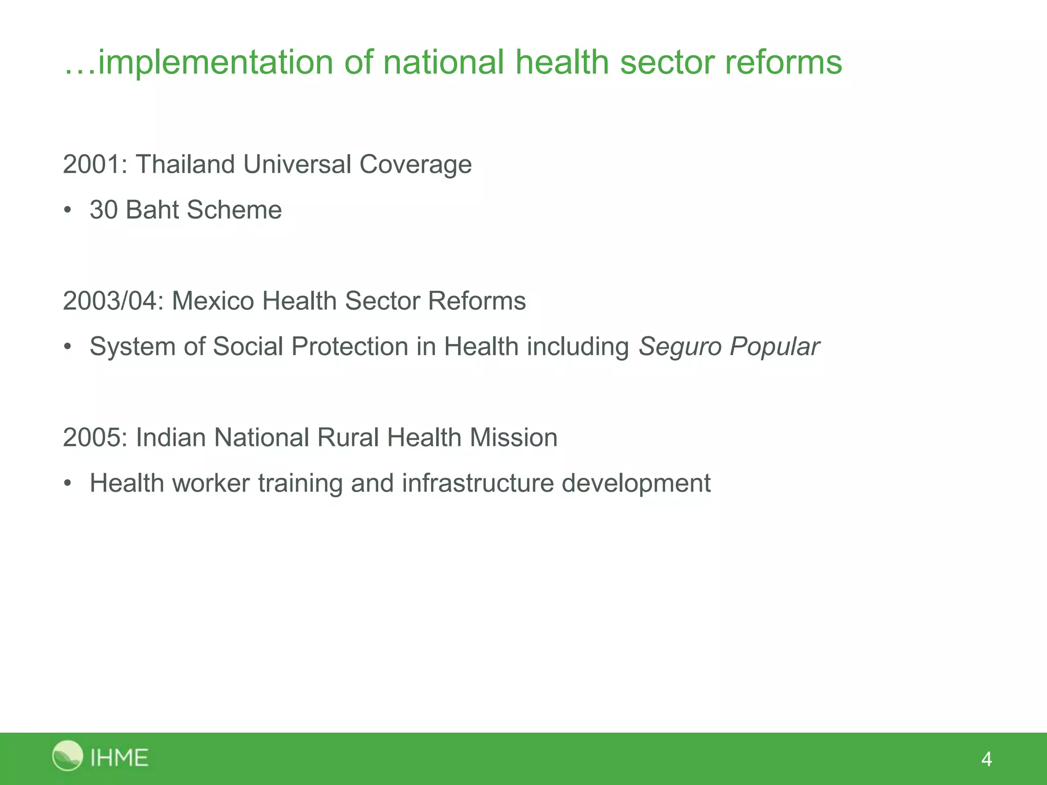 Innovations in Health Service Evaluation Techniques: Intro