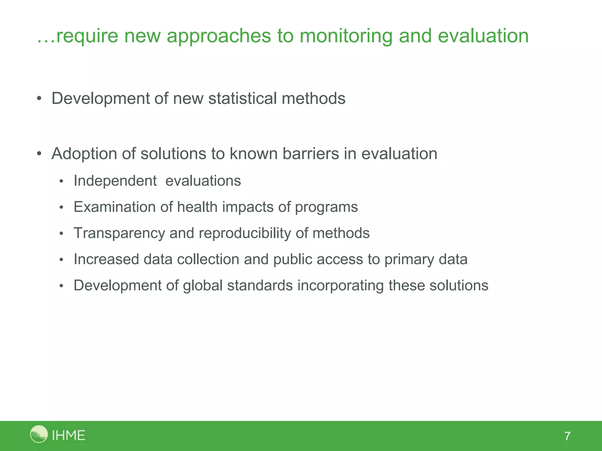 Innovations in Health Service Evaluation Techniques: Intro
