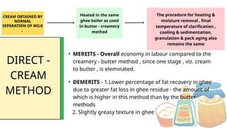 ghee.pptx ...processess for making o ghee | PPTX