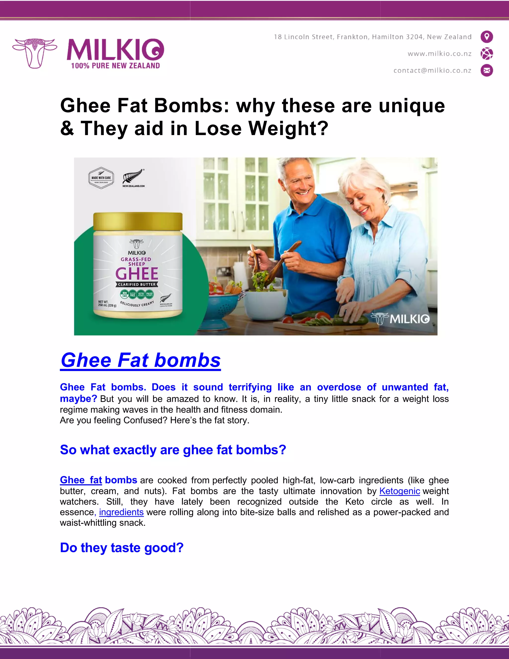 Ghee fat bombs PDF