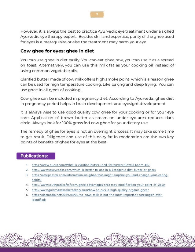Ghee for eyes Ghee offers holistic treatment for healthy eyes Milkio