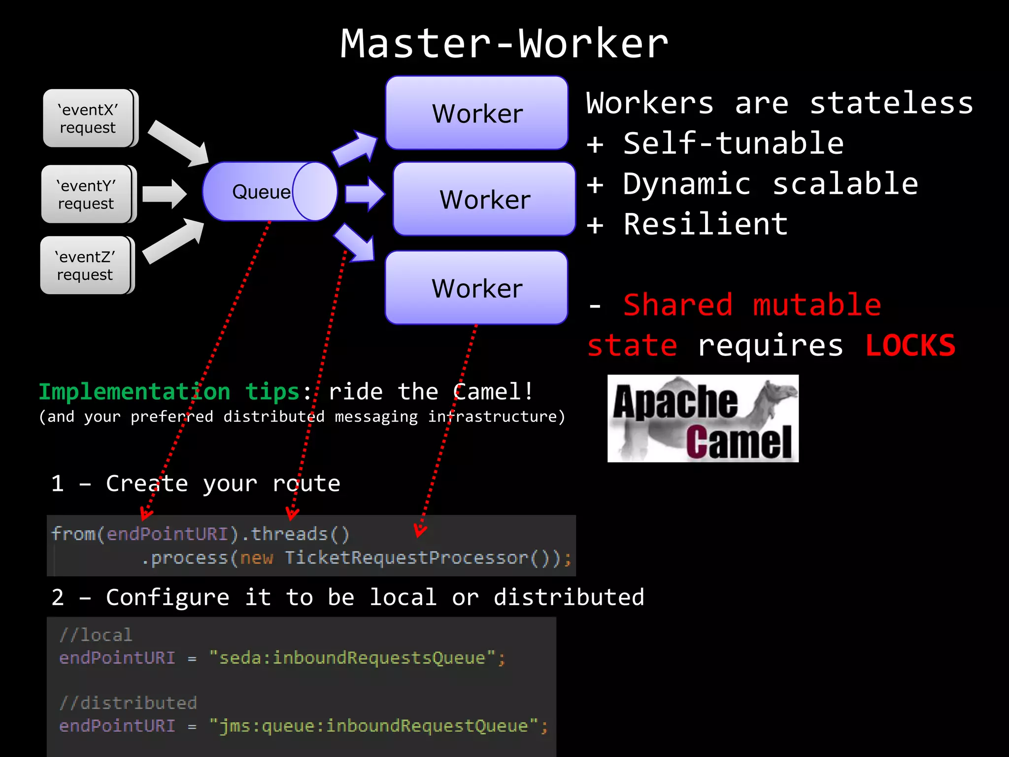 Actor Model vs Master Worker micro talk @JUGRoma Nov2013 | PPT