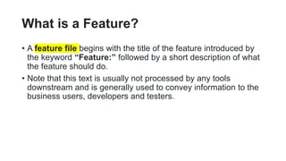 Gherkin model BDD | PPTX
