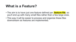 Gherkin File Sample Gherkin model BDD | PPTX