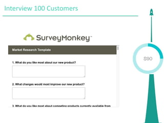 Interview 100 Customers
 