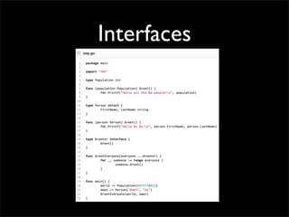 Interfaces
 