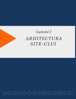 TITLE OF THIS CHAPTER
SHALL GO HERE
Capitolul 3
ARHITECTURA
SITE-ULUI
 