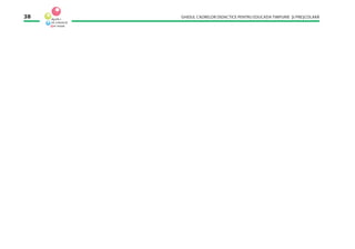 GHIDUL CADRELOR DIDACTICE PENTRU EDUCAŢIA TIMPURIE ŞI PREŞCOLARĂ38
 