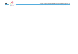 GHIDUL CADRELOR DIDACTICE PENTRU EDUCAŢIA TIMPURIE ŞI PREŞCOLARĂ64
 