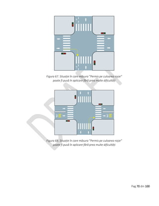 Pag 70 din 100
Figura 67. Situație în care măsura ”Permis pe culoarea roșie”
poate fi pusă în aplicare fără prea multe dificultăți
Figura 68. Situație în care măsura ”Permis pe culoarea roșie”
poate fi pusă în aplicare fără prea multe dificultăți
 