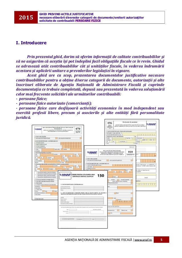 Ghid Acte Justificative Pf