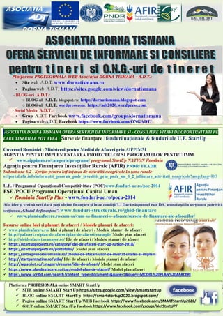 4
Ghidul ONLINE S.T.A.R.T-U.P. cu resurse pentru informare a viitorilor antreprenori
 