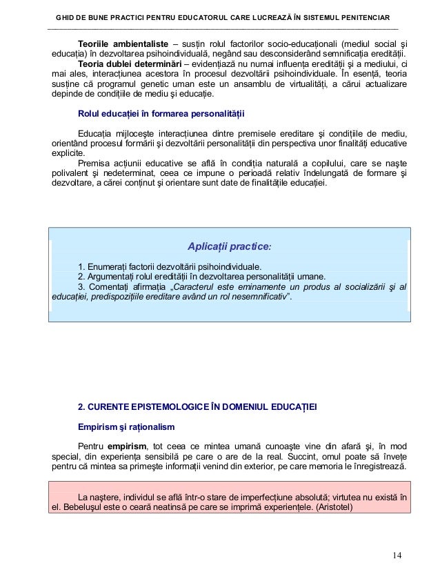 Ghidul Educatorului Care LucreazÄƒ In Sistemul Penitenciar