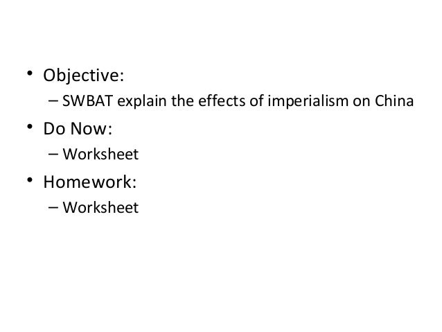 effect of imperialism to china effects of imperialism in china