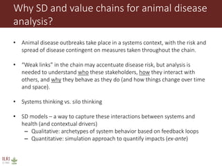 Animal disease control and value chain practices: Incorporating economics and systems thinking approaches  