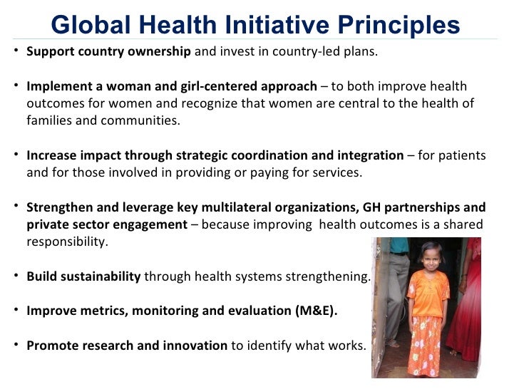 The U.S. Government’s Global Health Initiative
