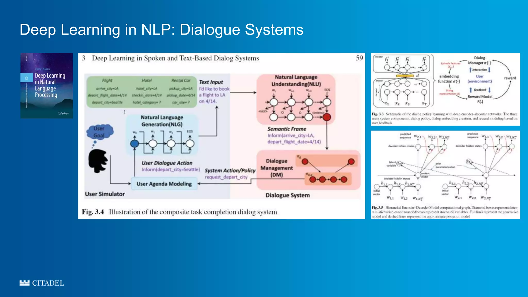 Deep Learning in NLP: Dialogue Systems
 