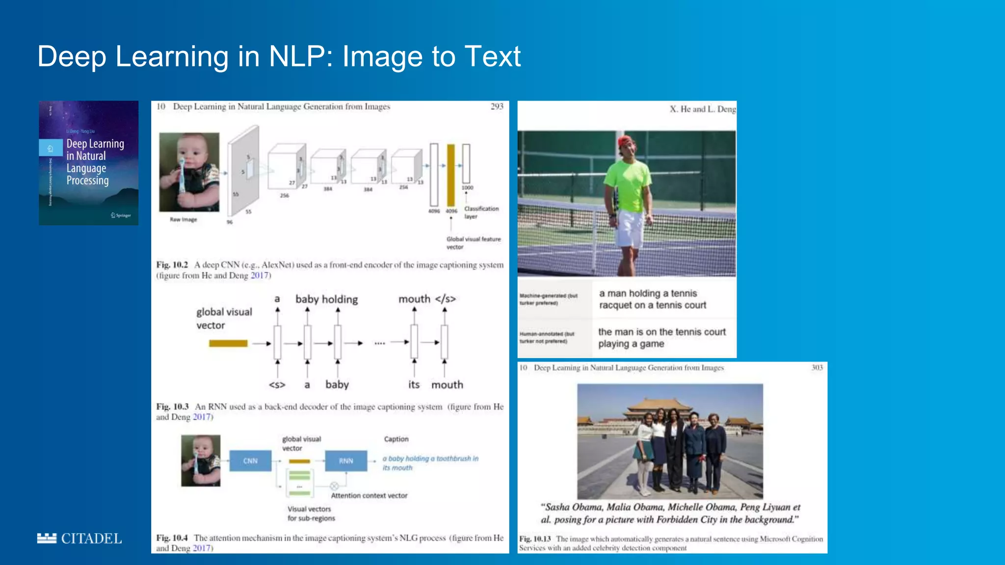 Deep Learning in NLP: Image to Text
 