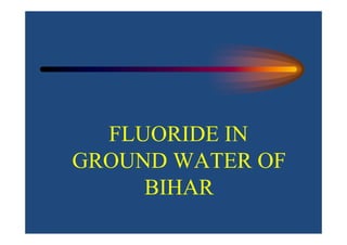 Qualitative and Quantitative Water Scarcity Issues in Bihar,India 