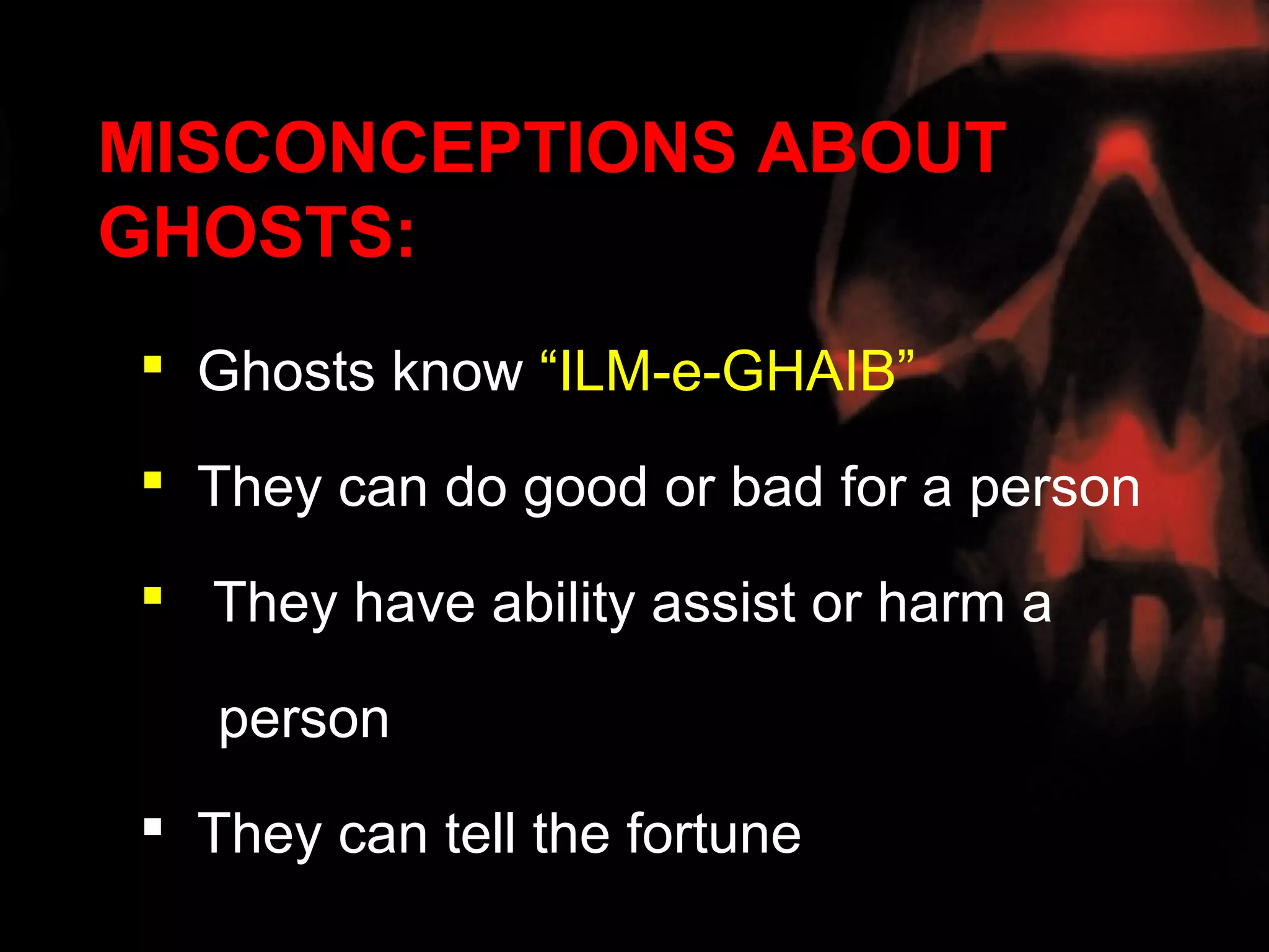Ghosts in the light of Science | PPT