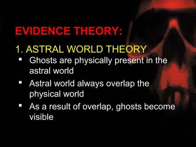Ghosts in the light of Science | PPT
