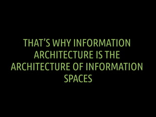A SPIRIT OF ARCHITECTURE


A SPIRIT OF CONTEXT, PLACE AND
   MEANING, TRANSFORMING
   INFORMATION SPACES INTO
    DURABLE ...
