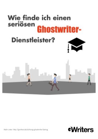 Wie finde ich einen seriösen Ghostwriter-Dienstleiser?