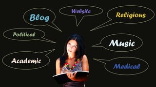 WebsiteReligiousBlogPoliticalMusicAcademicMedical