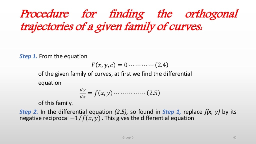 Application Of First Order Ordinary Differential Equations Application Of First Order Ordinary Differential Equations