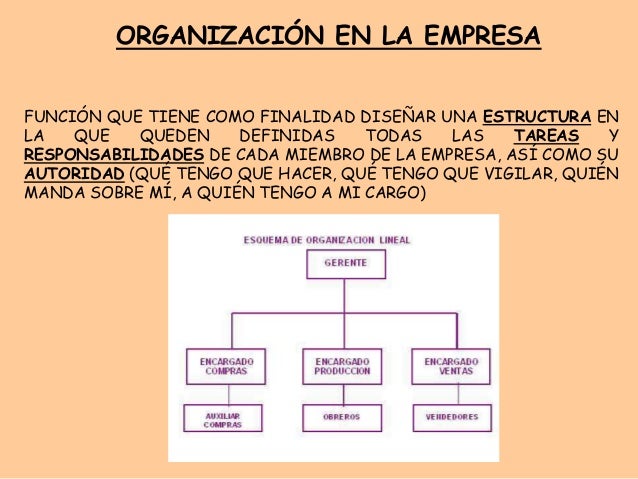 Organización en la empresa
