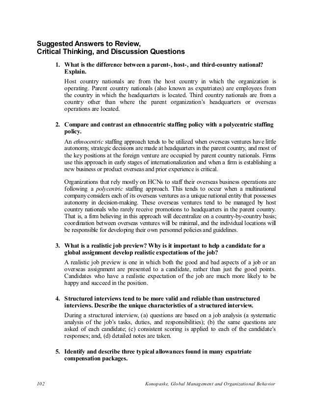 ethnocentric staffing policy ethnocentric staffing policy