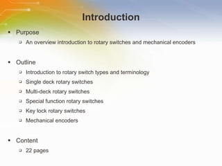 Rotary and Key Lock Switches | PPT
