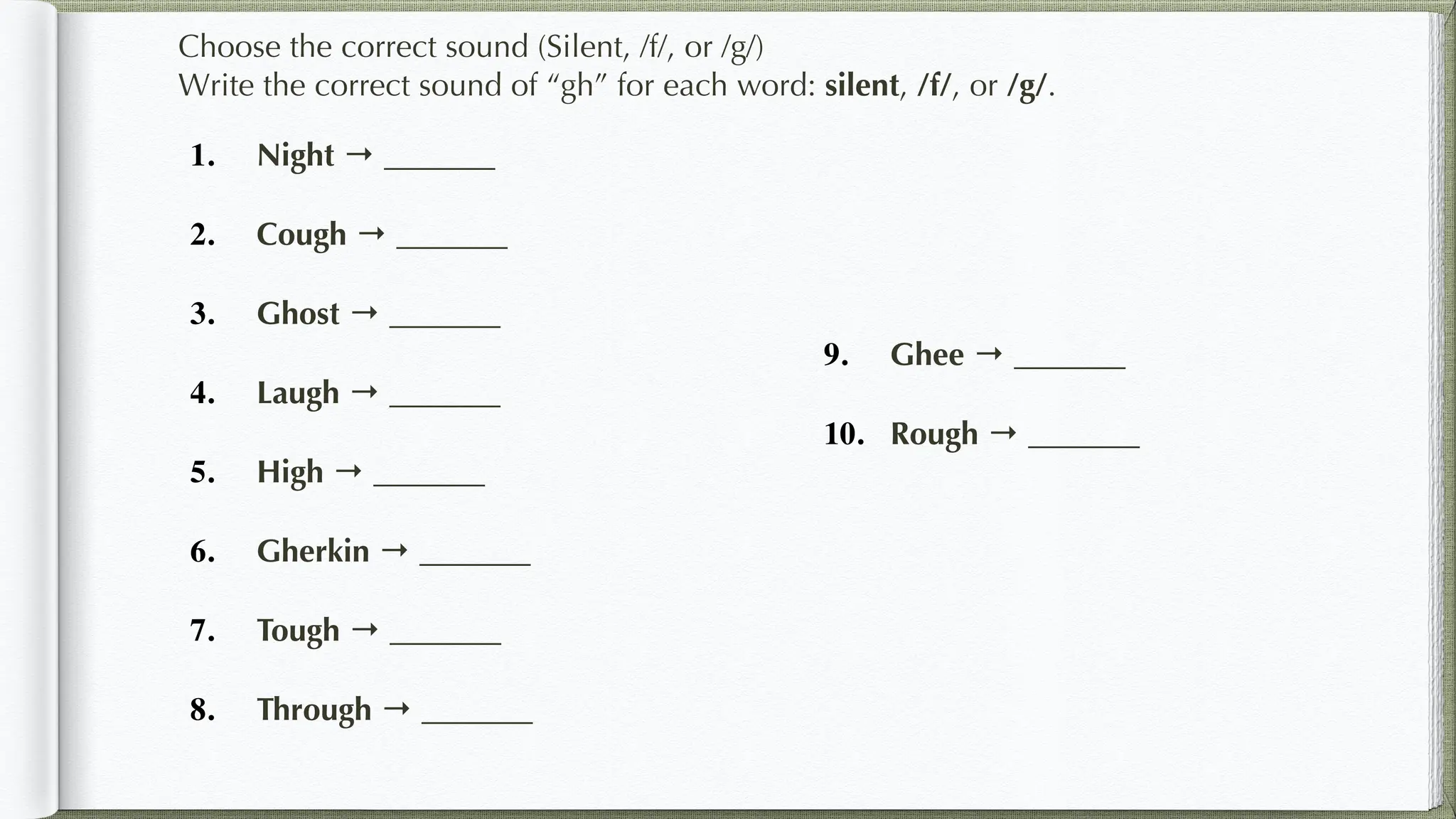 GH SOUND phonics English for ESL adult studentspdf | PDF