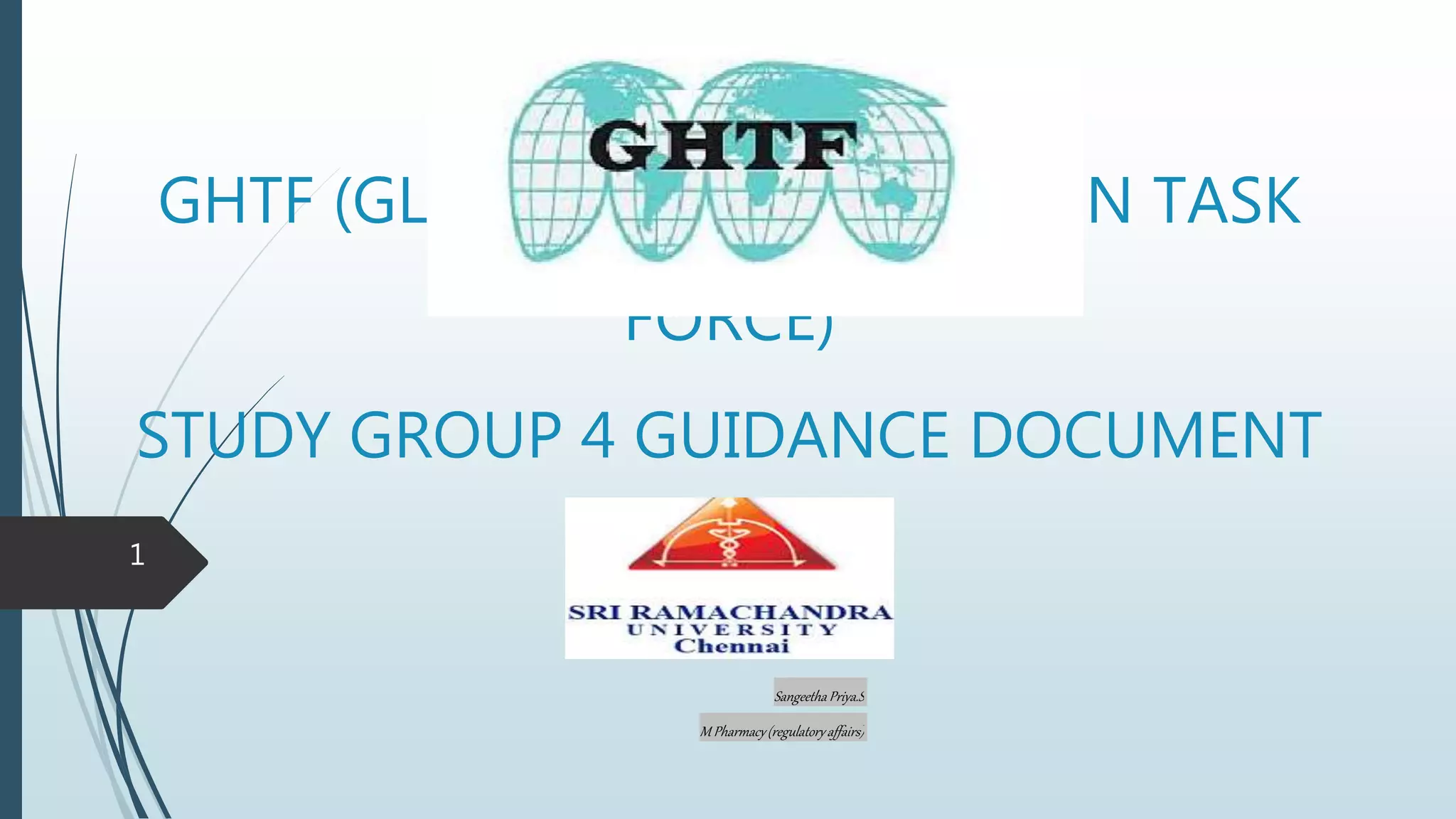 Ghtf study group 4 | PPTX