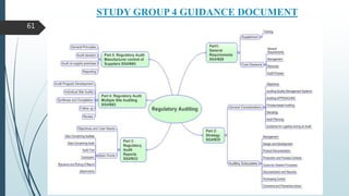 STUDY GROUP 4 GUIDANCE DOCUMENT
61
 