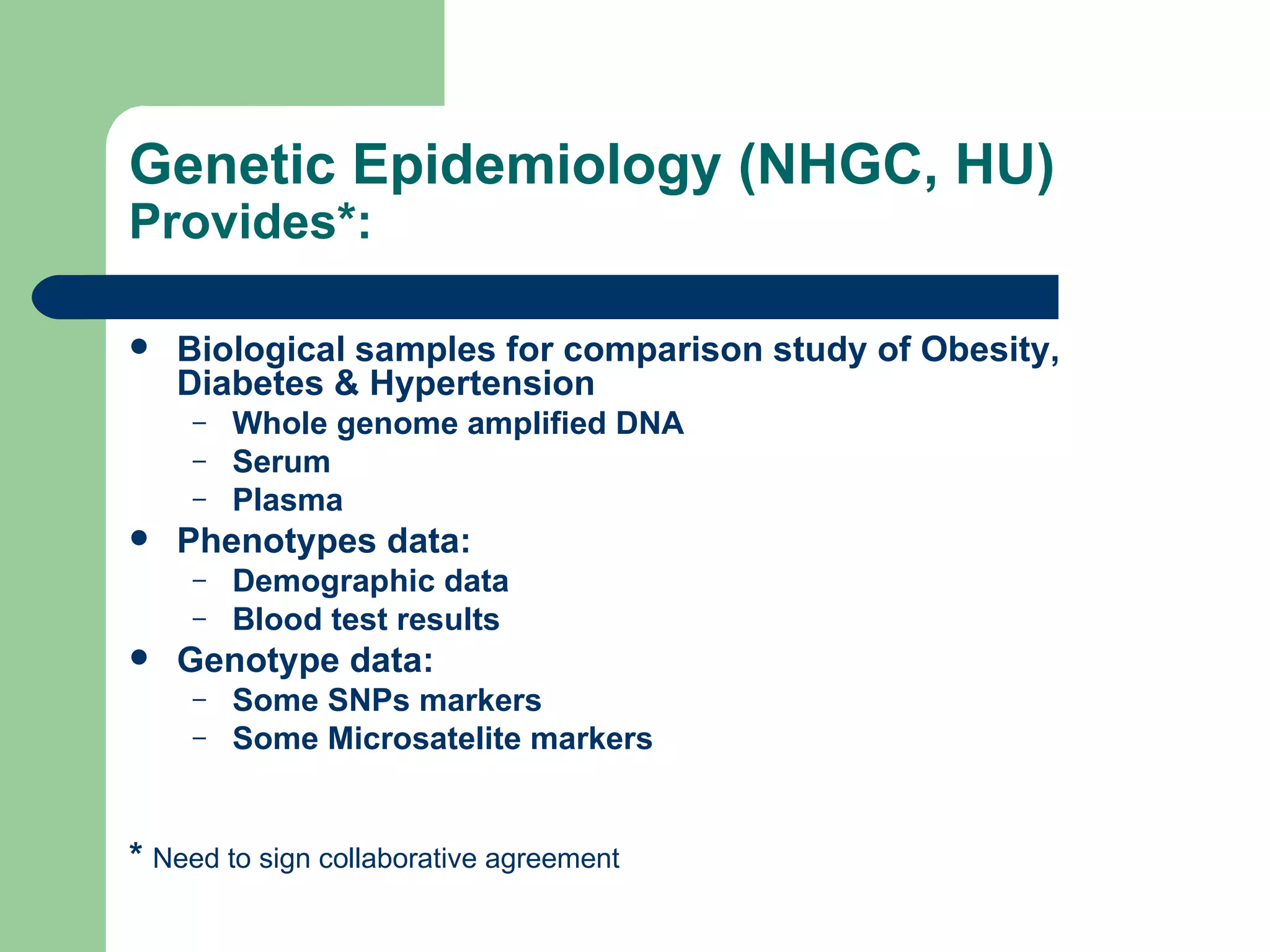 Genetic Epidemiology | PPT