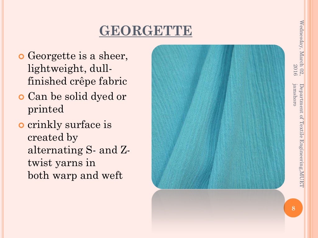 Commercial & Standard Fabrics with properties and uses by Ghulam Mus…