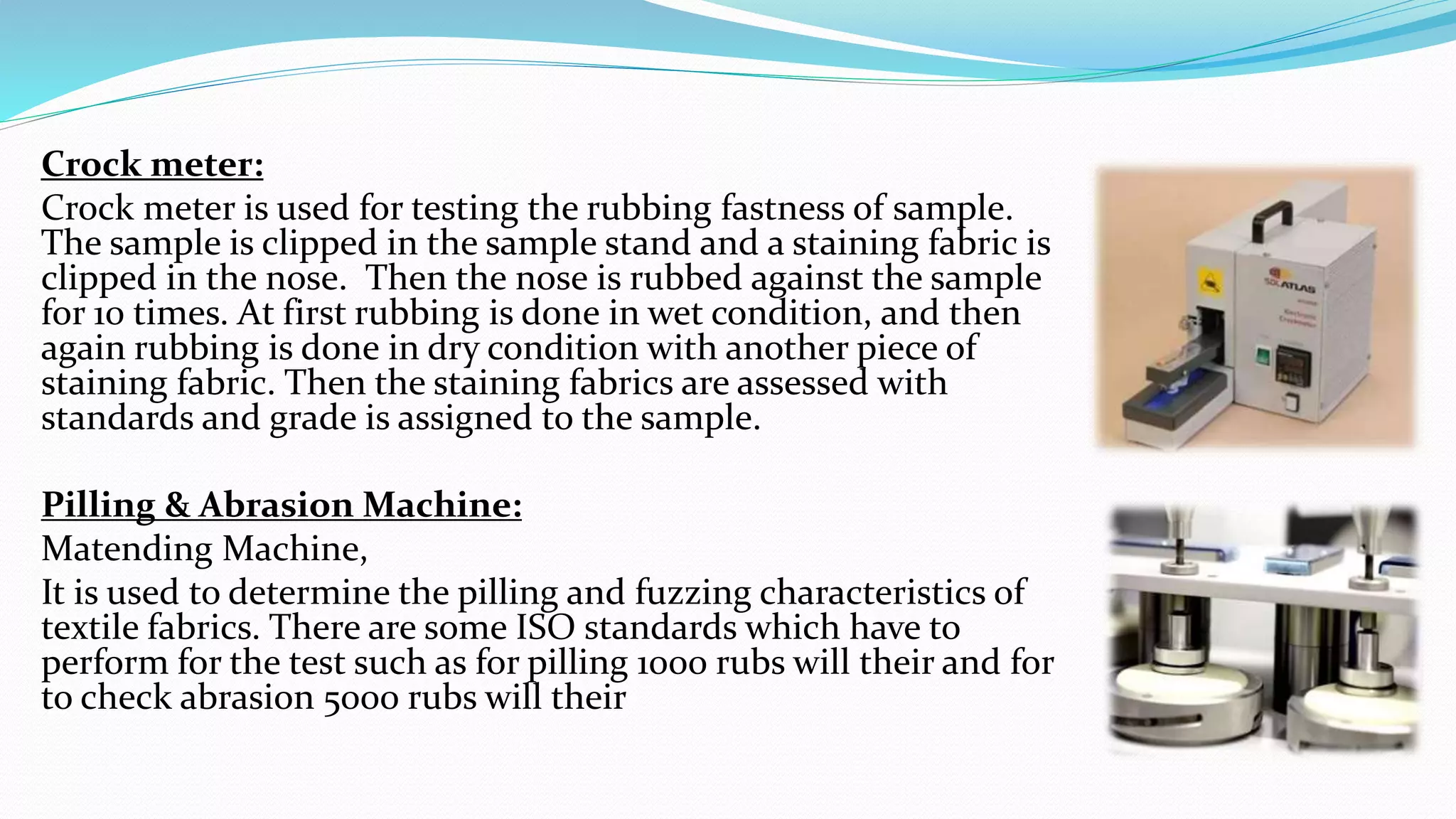 Quality control and testing in wet Processing | PPTX