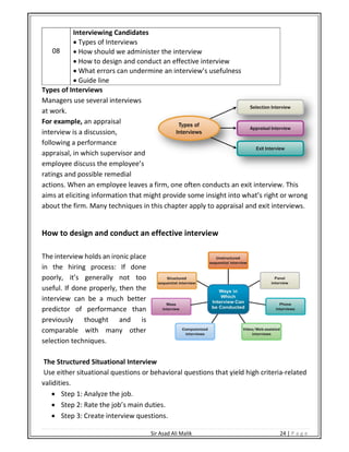 Routine Based Interview Examples Pdf Riphah ADP B.M_ Human Resource Management | PDF