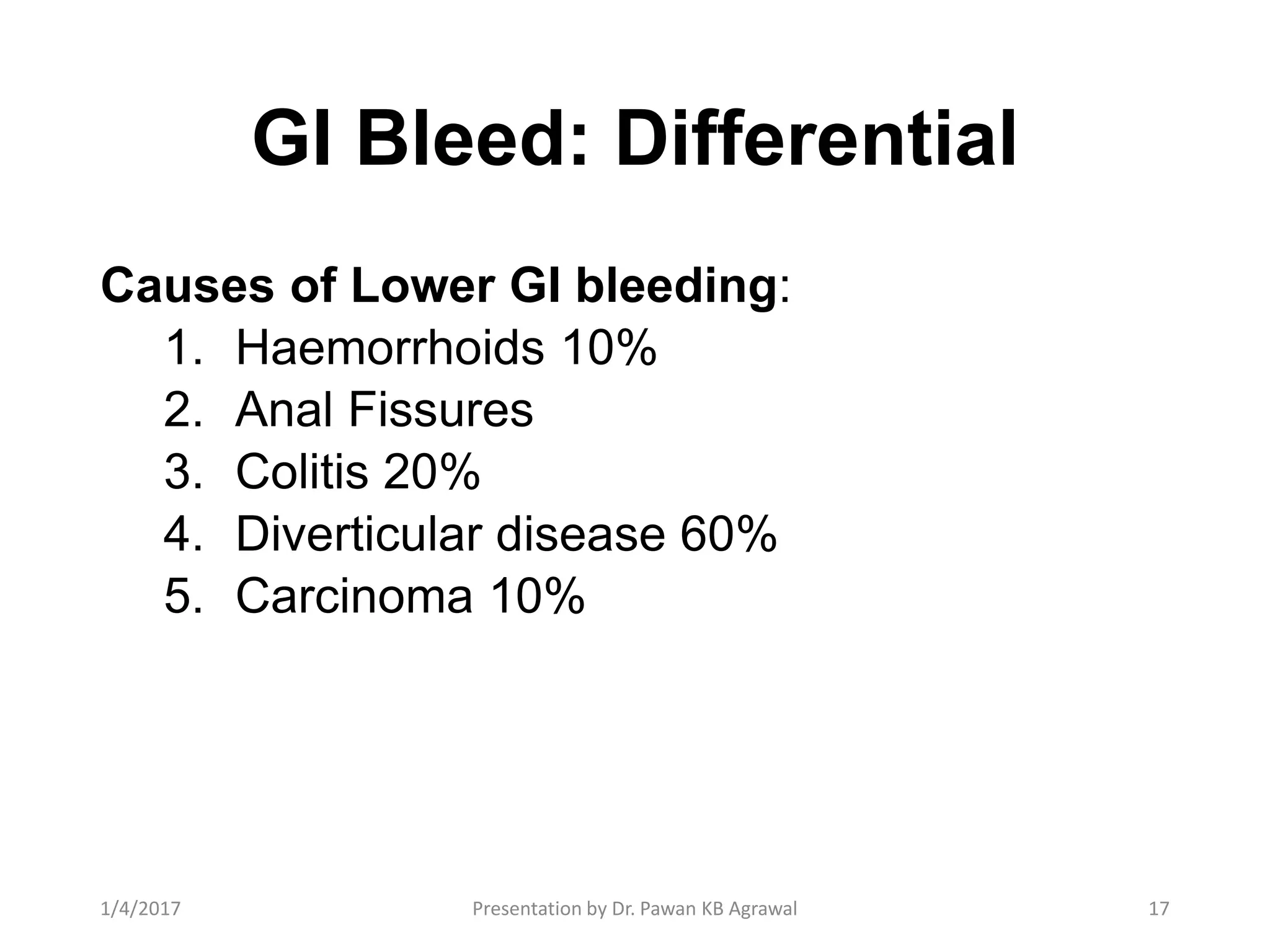 Gastrointestinal bleeding | PPTX
