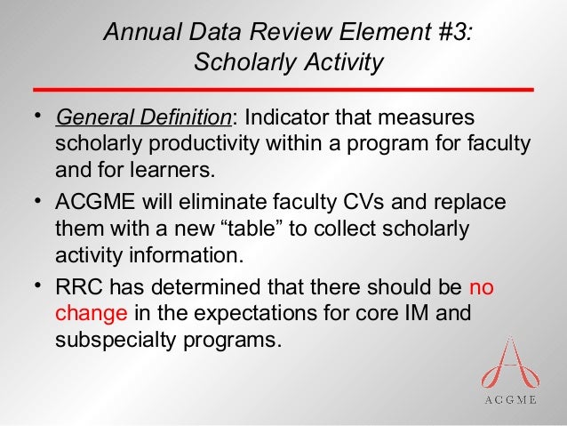 ACGME RRC Update On NAS