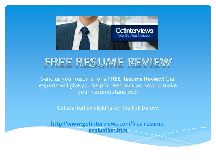 FREE Resume Review From GetInterviews