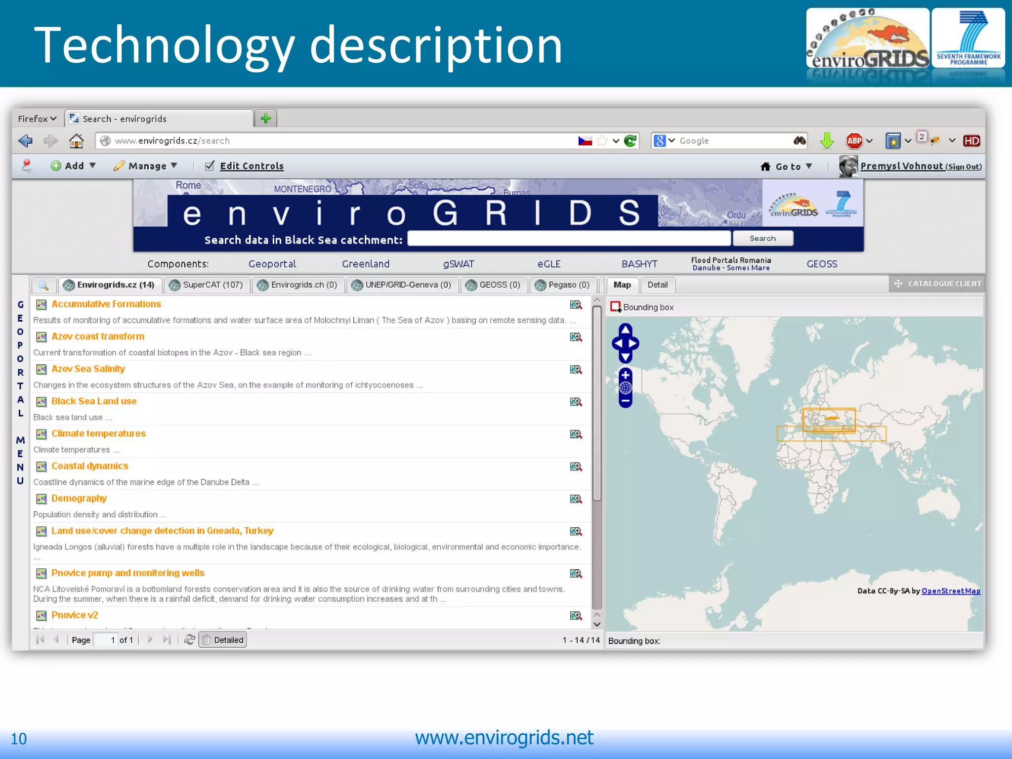 10 www.envirogrids.net
Technology description
 